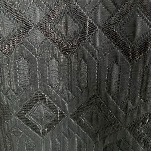 Tory Burch black metallic skirt